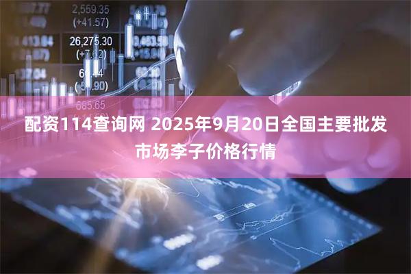配资114查询网 2025年9月20日全国主要批发市场李子价格行情